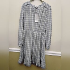 New Daniel Rainn Blue Plaid Dress